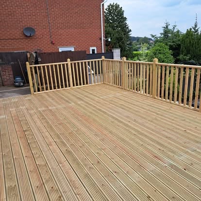 Decking project by Woodland Views
