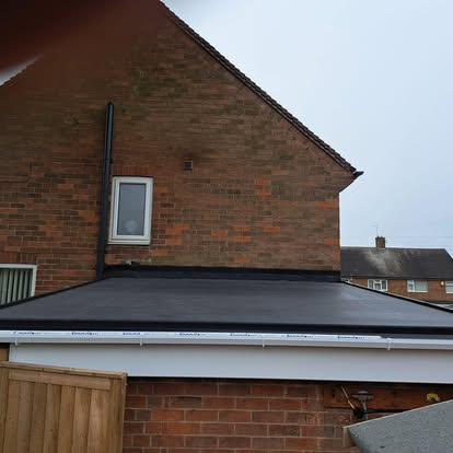 Completed EPDM flat roof same project
