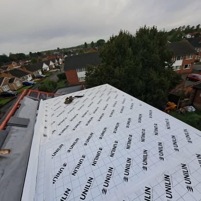 Unilin insulation boards on large flat roof