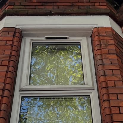 Victorian bay window with new UPVC fascia