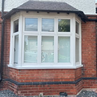 New UPVC bay window with EPDM section below